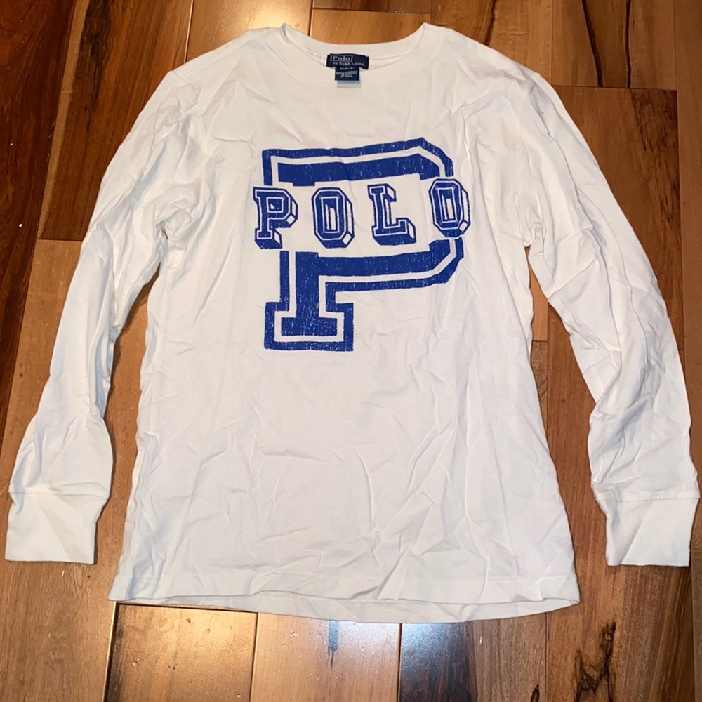 LIKE NEW~POLO RALPH LAUREN LONG SLEEVE TEE~BOYS M